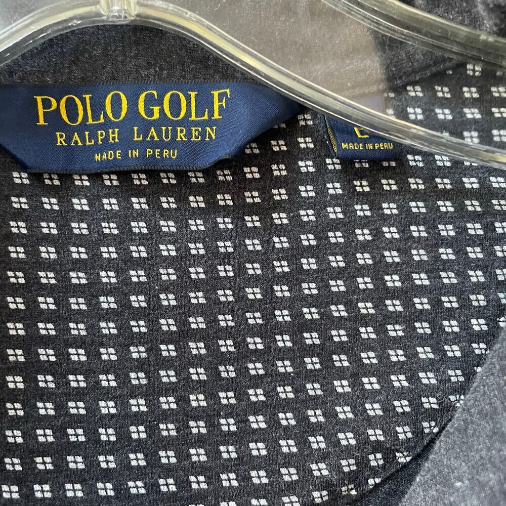 Ralph Lauren Polo Golf Knit Patterned Polo Shirt Mens Large Casual Preppy - Picture 3 of 3